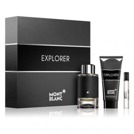 Mont Blanc Explorer Pour Homme Eau de Parfum 100 ml / 3.4 oz Ensemble Cadeau Trois Produits