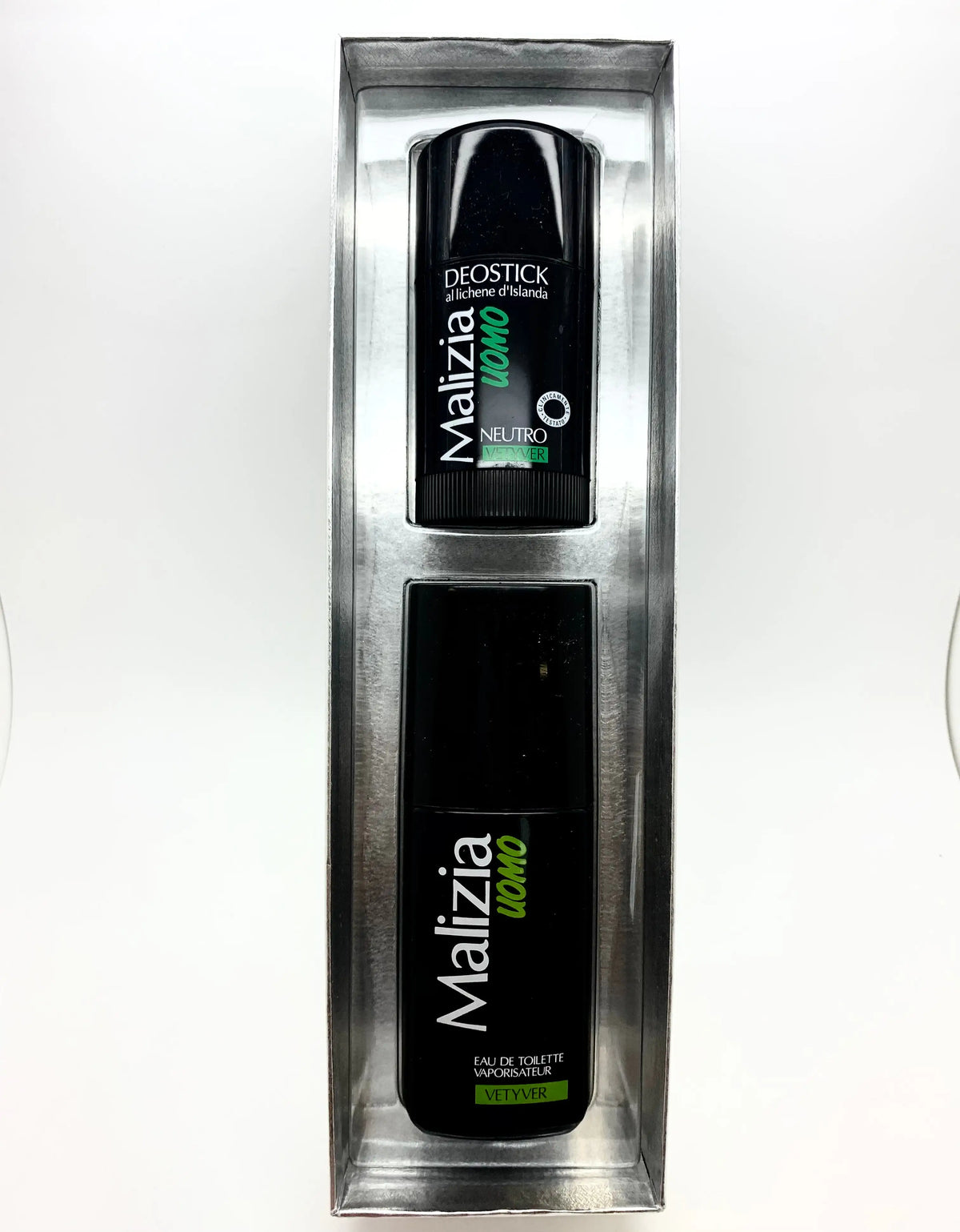 Malizia Uomo Vetyver Mirato Pour Homme Eau de Toilette  75 ml / 2.5 oz Ensemble Cadeau Deux Produits      MIRATO