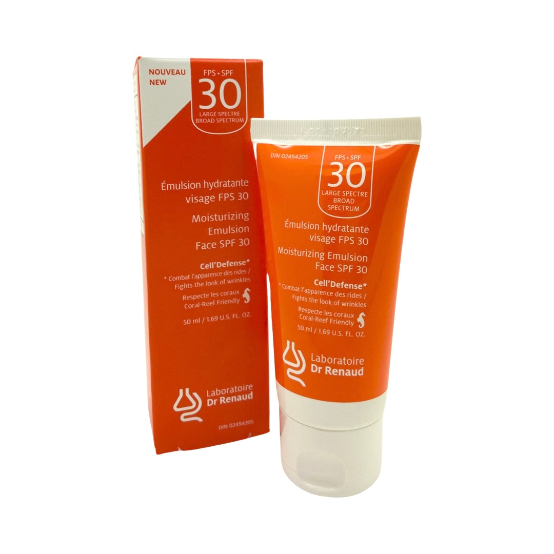 Laboratoire Dr Renaud Cell Defense FPS 30 Visage Émulsion Hydratante  À Large Spectre