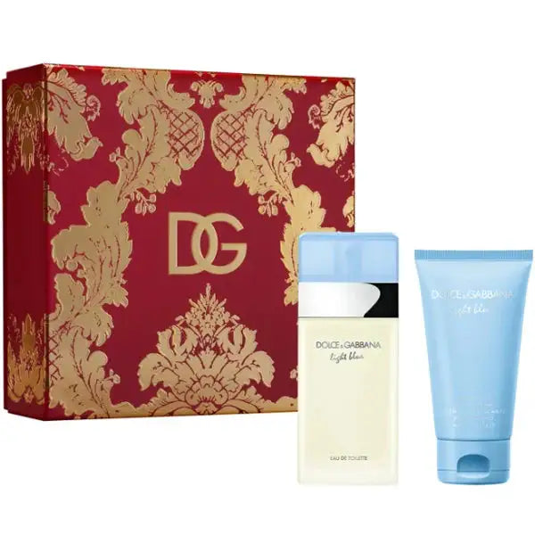 Dolce & Gabbana Light Blue Pour Femme Eau de Toilette  50 ml / 1.7 oz Ensemble Cadeau Deux Produits BL50      DOLCE & GABBANA