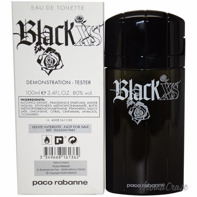 Paco Rabanne Black Xs For Men Eau de Toilette Vintage