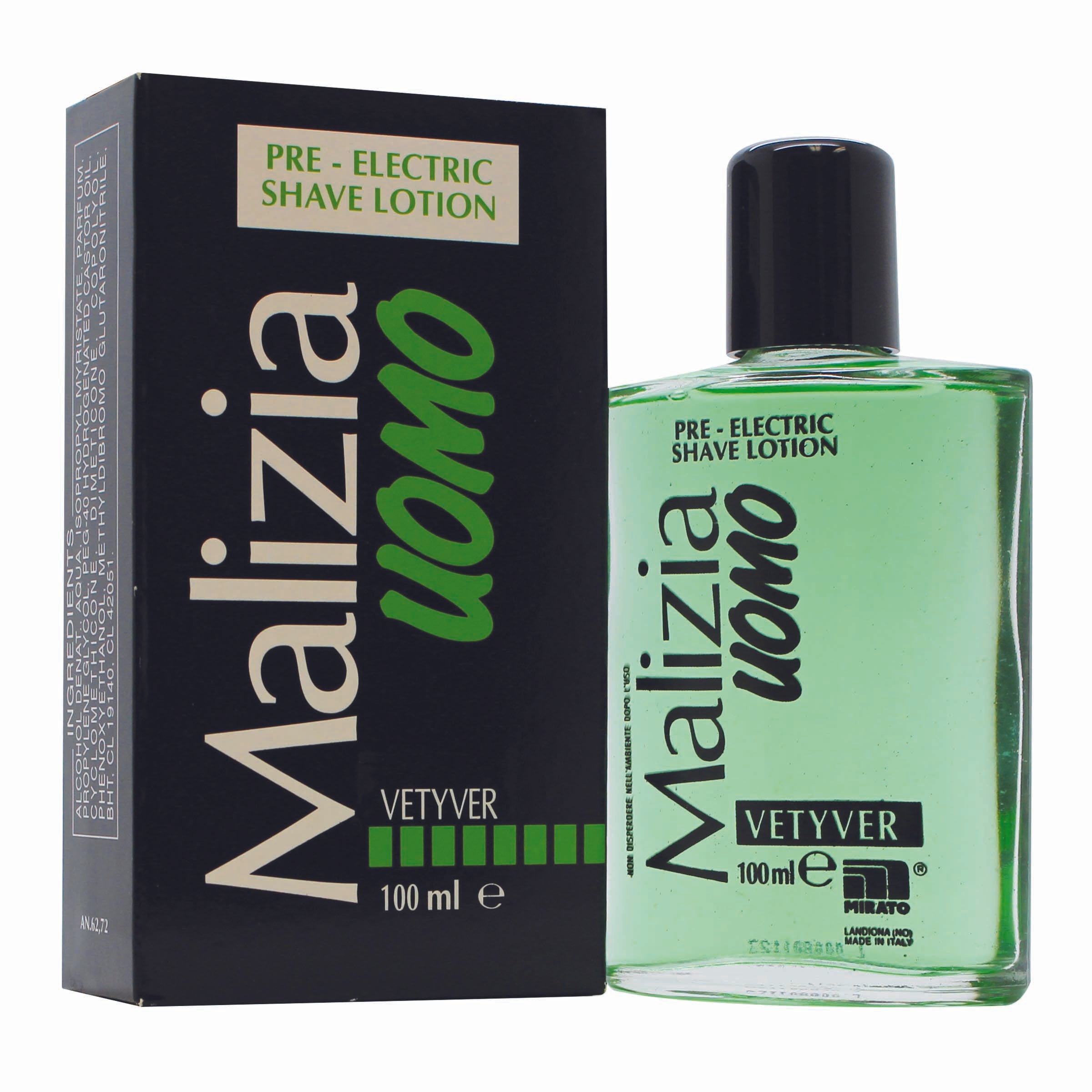 Mirato Malizia Uomo Vetyver Pour Homme Lotion Après Rasage Pré-Électrique