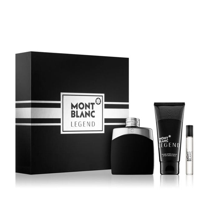 Mont Blanc Legend Pour Homme Eau de Toilette 100 ml / 3.4 oz Ensemble Cadeau Trois Produits