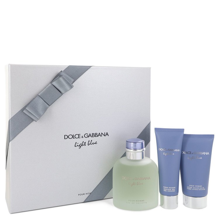 Light Blue For Dolce & Gabbana Men Gift Set