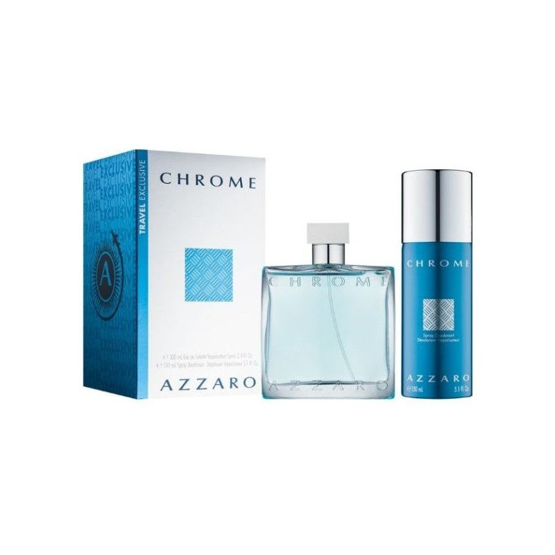 Azzaro Chrome For Men Eau de Toilette Gift Set
