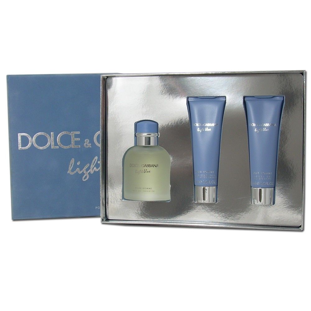 Light Blue For Dolce & Gabbana Men Gift Set