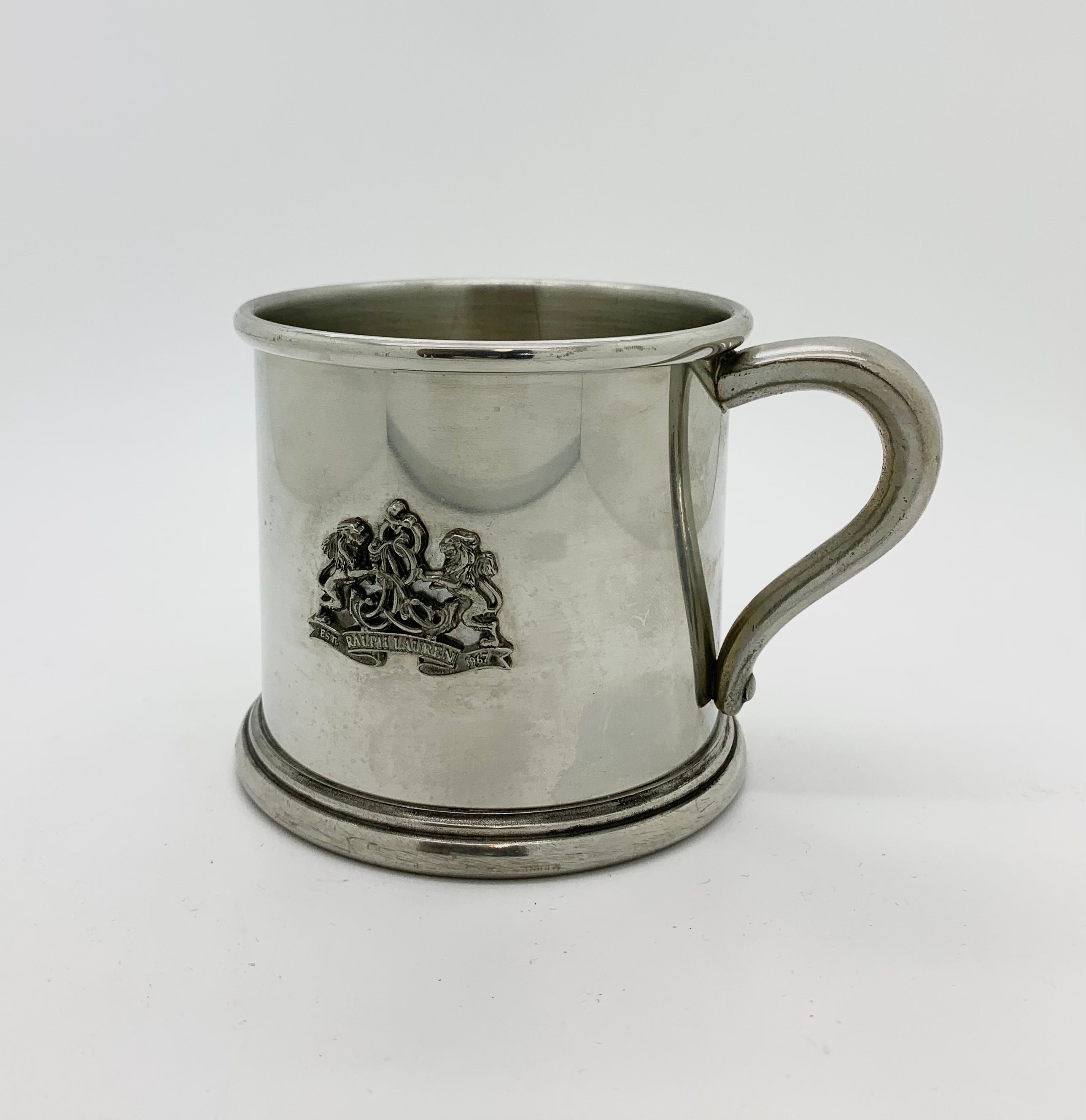 Ralph Lauren Safai Pinte a Raser Vintage Pewter Shaving Mug