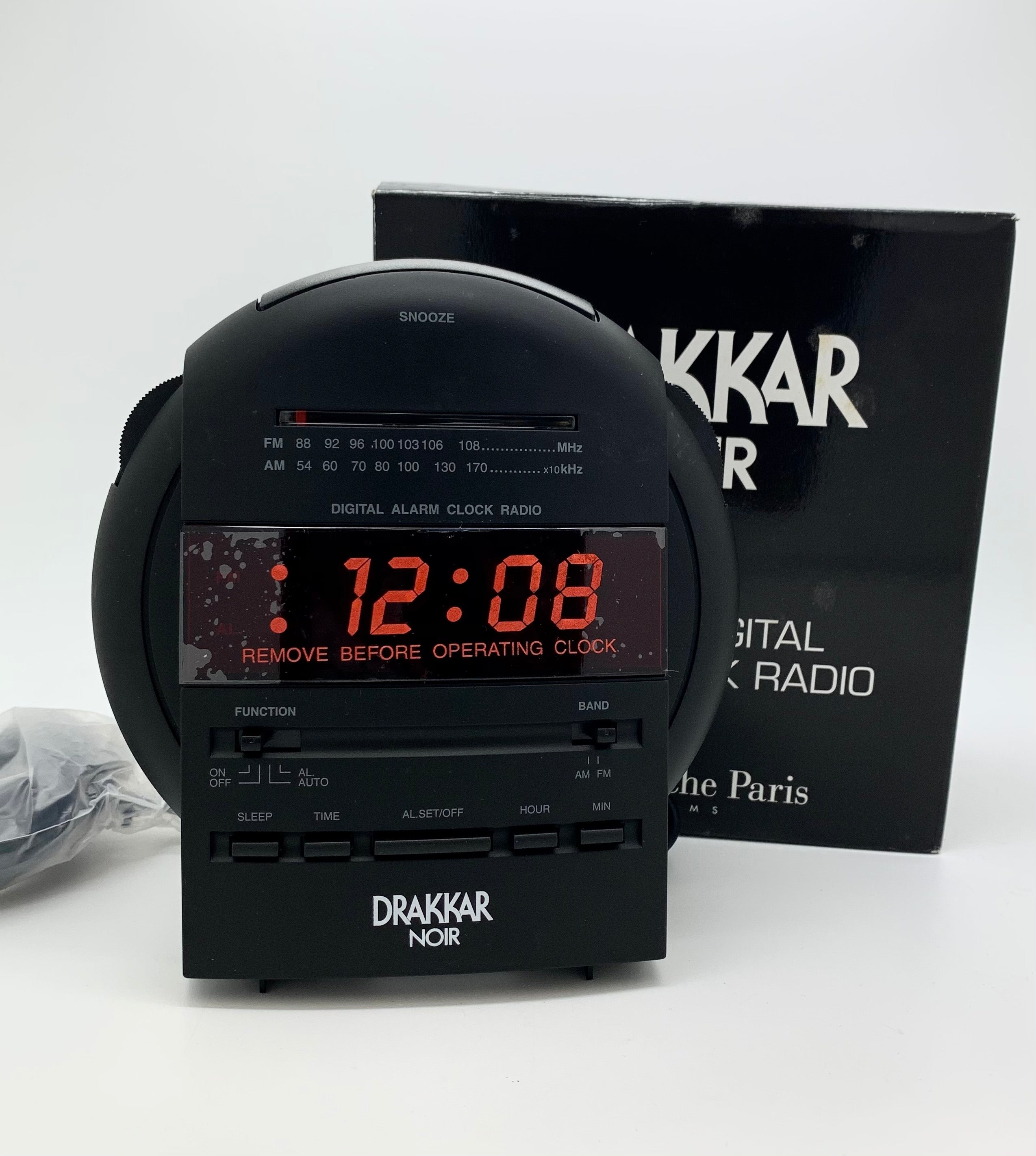 Guy Laroche Drakkar Noir Radio Réveil Digital Vintage